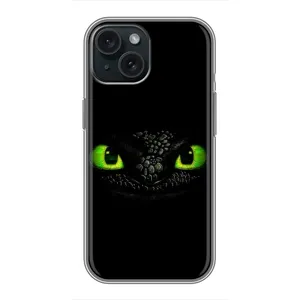 Чехол дракон Беззубик для iPhone 15 (Глаза Беззубика)