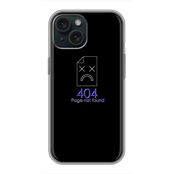 Чохол з малюнком «Помилка 404» для iPhone 15