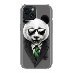 Чохли з Пандами на iPhone 15 (Панда в окулярах)