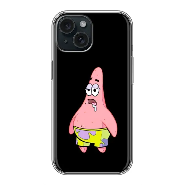 Чехол с рисунком «Патрик завис» для iPhone 15