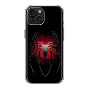 Чехол Супергерой Человека Паука на iPhone 15 (Паук)