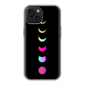 Чохол (ТПУ) з планетами на iPhone 15 (Повнолуння)