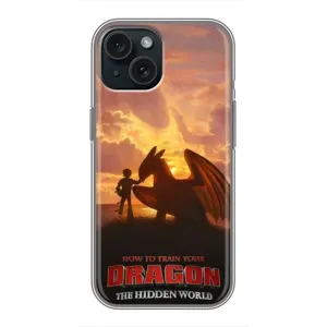 Чехол дракон Беззубик для iPhone 15 (Постер Беззубика)