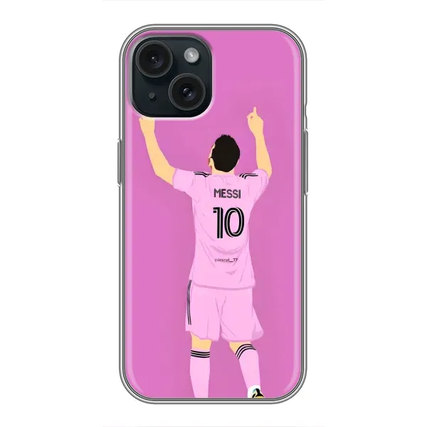 Чехол с рисунком «Празднование Месси» для iPhone 15