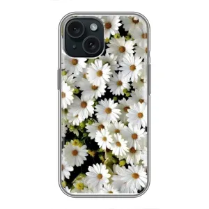 Чохол з ромашками на iPhone 15 (Рамка в ромашках)