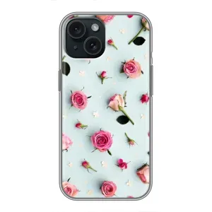 Чохли з принтом Троянд для iPhone 15 (Різні квіти)