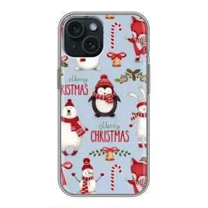 Чехол Санта Клаус для iPhone 15 (Рождественский)