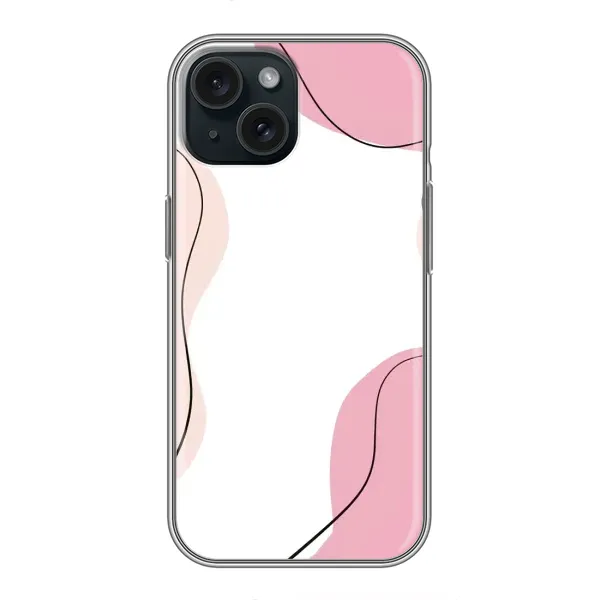 Чехол с рисунком «Розовый фон» для iPhone 15 Чехол с рисунком «Розовый фон» для iPhone 15