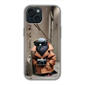 Чехол с мемами тралалело тралала для iPhone 15 (Шпиониро голубио)