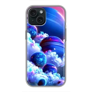 Чохли КОСМОС  на iPhone 15 (Сині планети)