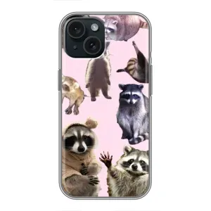 Силіконовий Чохол з Энотами на iPhone 15 (Смішні Єноти)