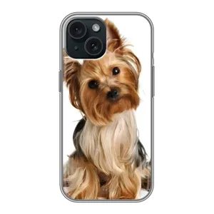 Чохол (ТПУ) Милі песики для iPhone 15 (Пес Терьєр)