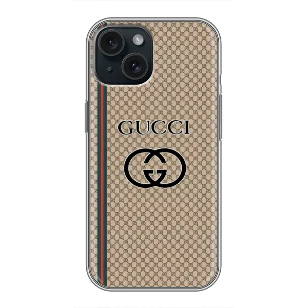 Чехол с рисунком «Стиль Гуччи» для iPhone 15