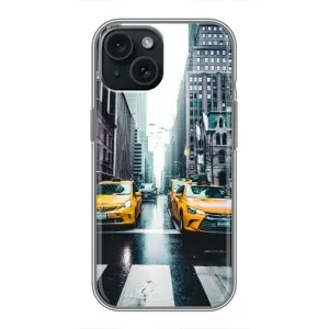Силиконовый бампер (Работники) на iPhone 15 (Такси)