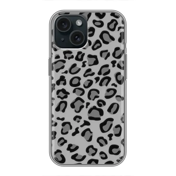 Чехол с рисунком «Темный леопрад» для iPhone 15 Чехол с рисунком «Темный леопрад» для iPhone 15
