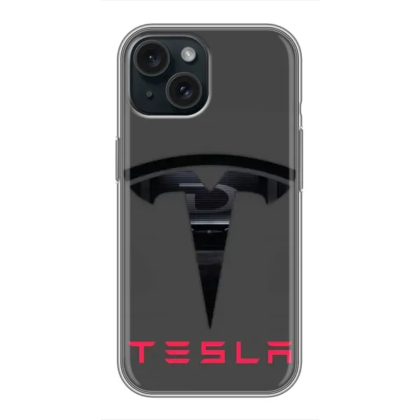 Чехол с рисунком «Logo TESLA» для iPhone 15 Чехол с рисунком «Logo TESLA» для iPhone 15