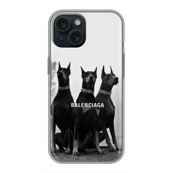 Чохол з малюнком «Три добермана» для iPhone 15 Чохол з малюнком «Три добермана» для iPhone 15