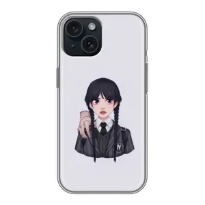 Чехлы с принтом Уэнсдей на iPhone 15 (Вещь Венсдей)