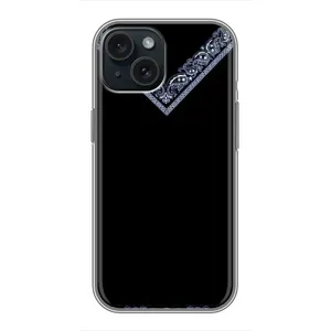 Силиконовый Чехол на iPhone 15 (Воротник вышиванки)