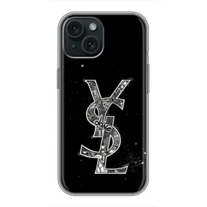 Чехол (Dior, Prada, YSL, Chanel) для iPhone 15 (YSL)