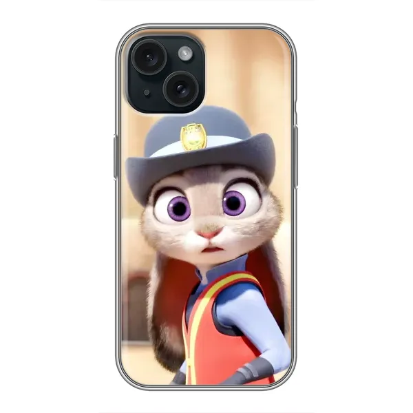 Чехол с рисунком «Заяц Джуді Хопс» для iPhone 15