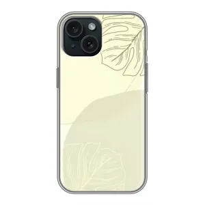 Чохол квітковий дизайн для iPhone 15 (Зелений фон)