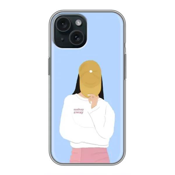 Чехол с рисунком «Желтая кепка» для iPhone 15