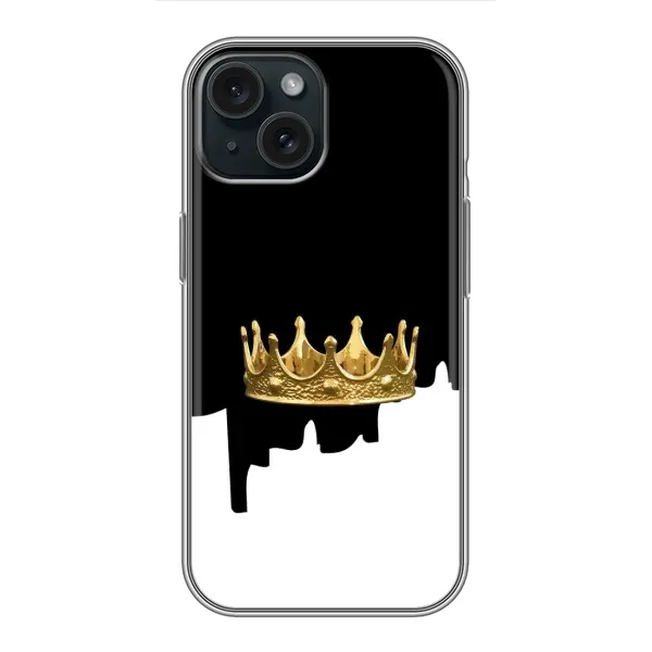 Чехол с рисунком «Золотая корона» для iPhone 15