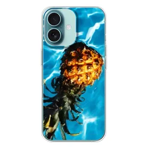 Чехол с изображением вкусной еды для iPhone 16 Plus (Ананас)