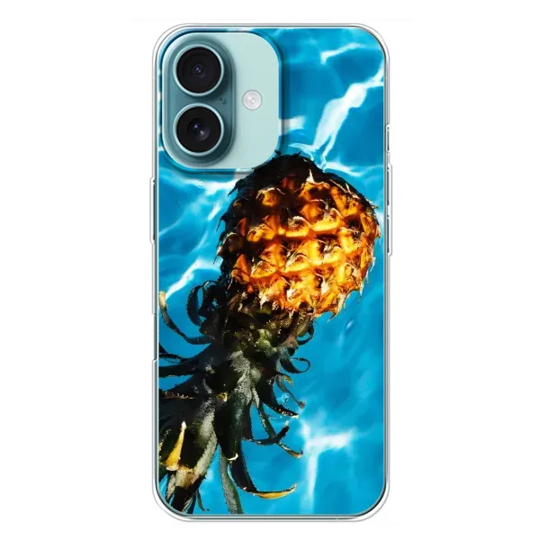 Чехол с рисунком «Ананас» для iPhone 16 Plus Чехол с рисунком «Ананас» для iPhone 16 Plus