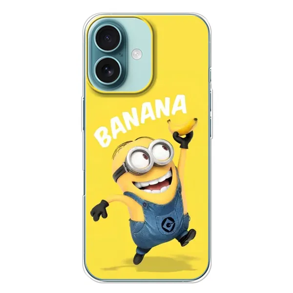 Чехол с рисунком «Banana» для iPhone 16 Plus