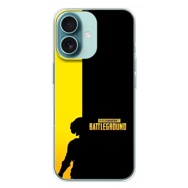 Чехол с рисунком «Battlegrounds» для iPhone 16 Plus Чехол с рисунком «Battlegrounds» для iPhone 16 Plus