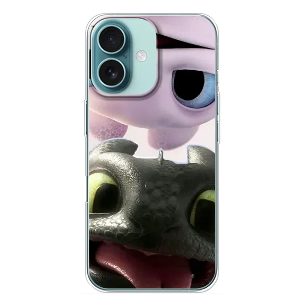 Чехол с рисунком «Беззубик и Дневная Злость» для iPhone 16 Plus Чехол с рисунком «Беззубик и Дневная Злость» для iPhone 16 Plus