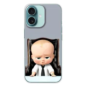 Мультяшный принт на Чехол для Айфон 16 Плюс (BOSS)