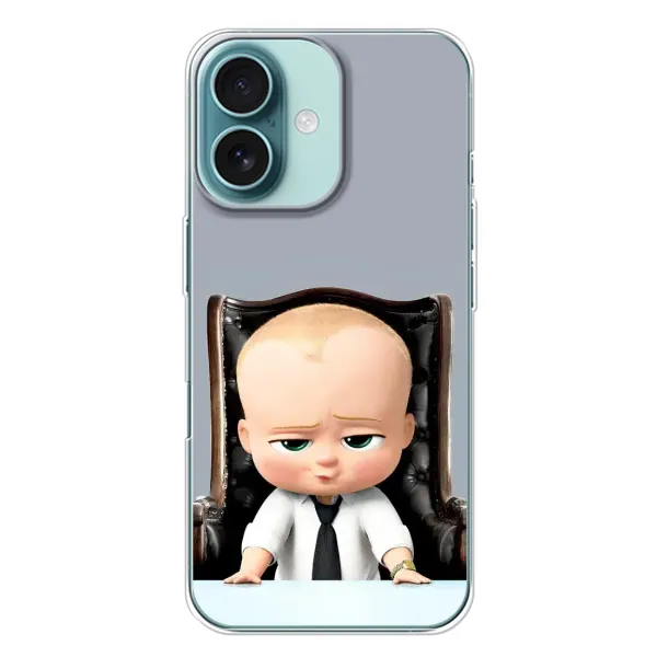 Чехол с рисунком «BOSS» для iPhone 16 Plus