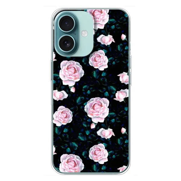 Чехол с рисунком «Чайные розы» для iPhone 16 Plus Чехол с рисунком «Чайные розы» для iPhone 16 Plus