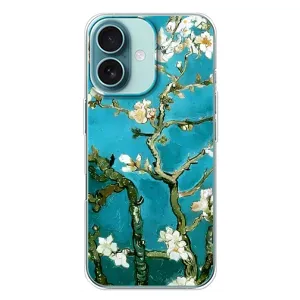 Чехол с принтом САКУРЫ на iPhone 16 Plus (Цветение Сакуры)