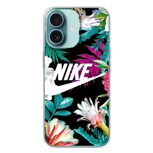 Чехол с рисунком «Цветочный Nike» для iPhone 16 Plus Чехол с рисунком «Цветочный Nike» для iPhone 16 Plus