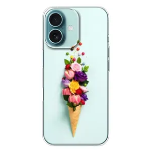Чехлы с тематикой "ЦВЕТЫ" на iPhone 16 Plus (Цветок-мороженное)