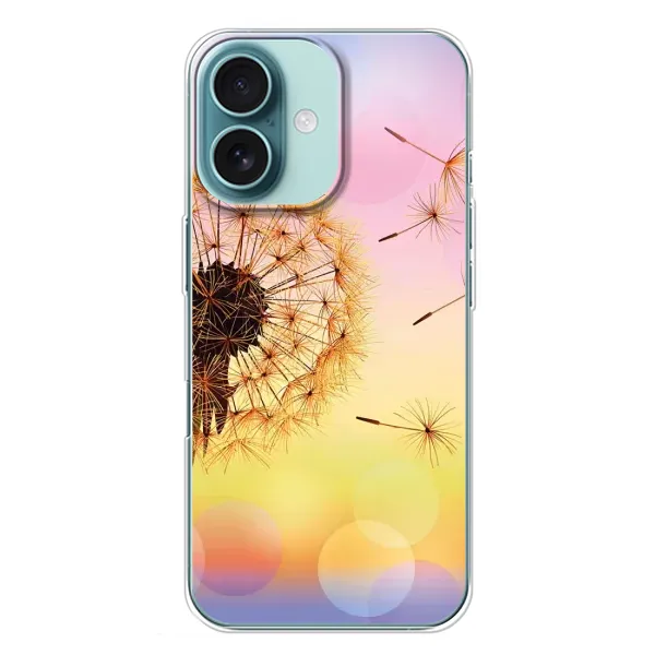 Чохол з малюнком «Квітка-кульбаба» для iPhone 16 Plus Чохол з малюнком «Квітка-кульбаба» для iPhone 16 Plus