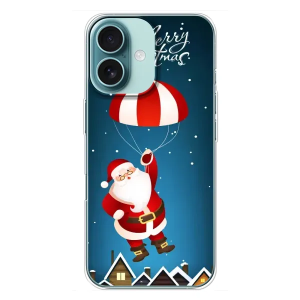 Чехол с рисунком «Дед Мороз» для iPhone 16 Plus