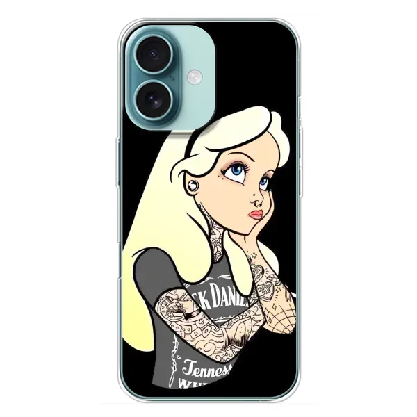 Чехол с рисунком «Девушка обиделась» для iPhone 16 Plus