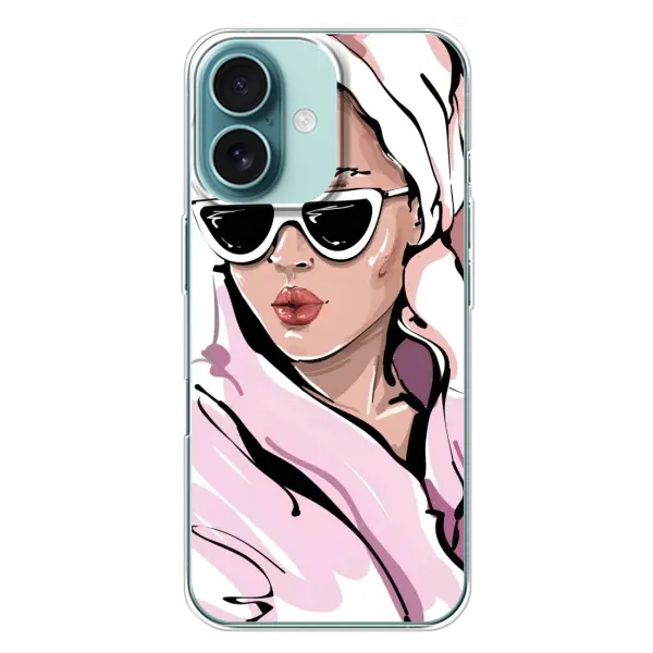 Чехол с рисунком «Девушка в халате» для iPhone 16 Plus Чехол с рисунком «Девушка в халате» для iPhone 16 Plus