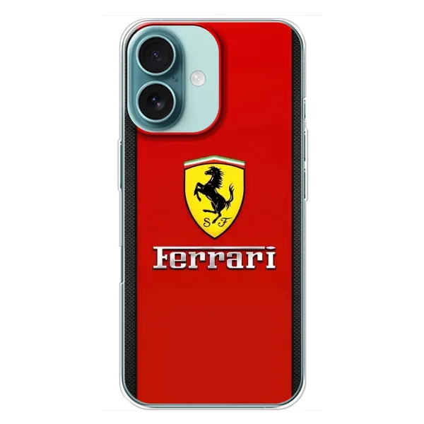 Чохол з малюнком «Ferrari Logo» для iPhone 16 Plus Чохол з малюнком «Ferrari Logo» для iPhone 16 Plus