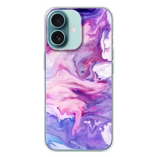 Чехол с рисунком «Фиолетовый мрамор» для iPhone 16 Plus Чехол с рисунком «Фиолетовый мрамор» для iPhone 16 Plus