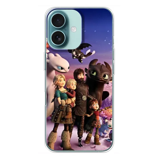 Чехол с рисунком «Герои дракона» для iPhone 16 Plus Чехол с рисунком «Герои дракона» для iPhone 16 Plus