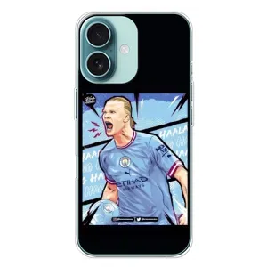 Чохли з принтом на iPhone 16 Plus Футболіст (гол Ерлінг Холанд)