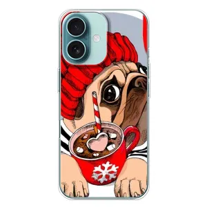 Бампер для iPhone 16 Plus з картинкою "Песики" (Сумний собака)
