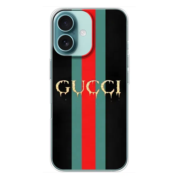 Чехол с рисунком «GUCCI» для iPhone 16 Plus Чехол с рисунком «GUCCI» для iPhone 16 Plus