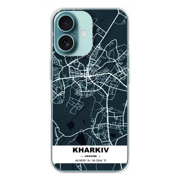 Чехол с рисунком «Харьков» для iPhone 16 Plus Чехол с рисунком «Харьков» для iPhone 16 Plus
